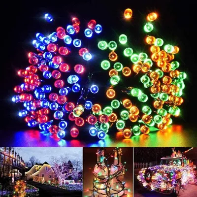 ASPOR 12M Solar Christmas Lights Outdoor Waterproof Solar Powered Led String Light Garden Decoration Fairy Lights
