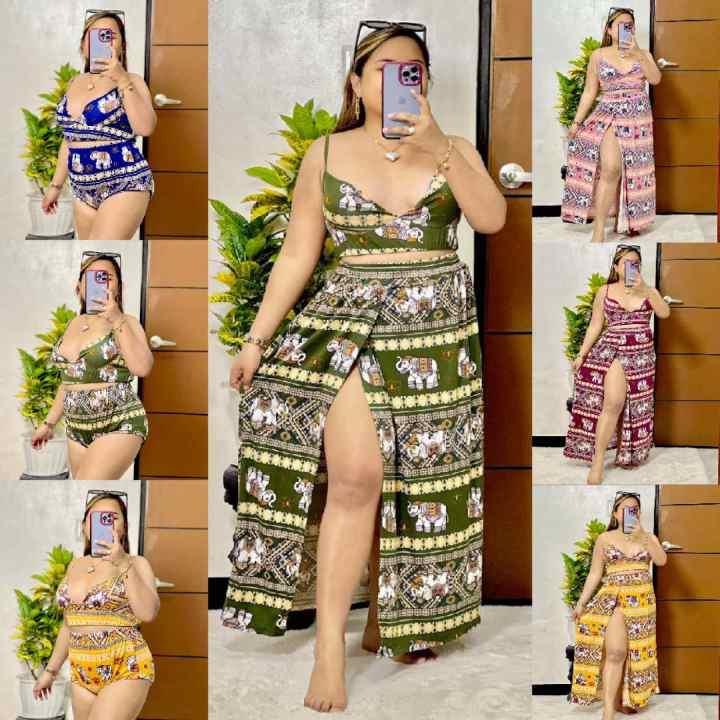 AZTEC 3IN1 SWIMWEAR PLUS SIZE L-3XL By LKOUtaytayclothing