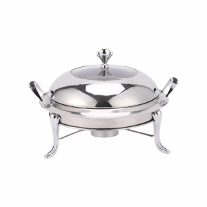 NUBE 18/20/24/26/28cm Alcohol Stove with Lid Stainless Steel Warmer Food Chafing Dish Durable Golden Buffet Dining Stove Buffet Catering