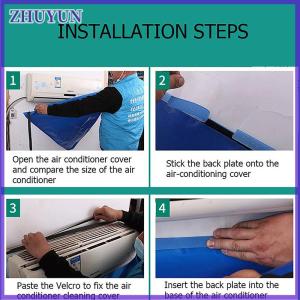 ZHUYUN Air Conditioning Water Cover Full Set of Cleaning Tools with Water Pipe Dust Protection Air Conditioning Cleaning Cover Bag