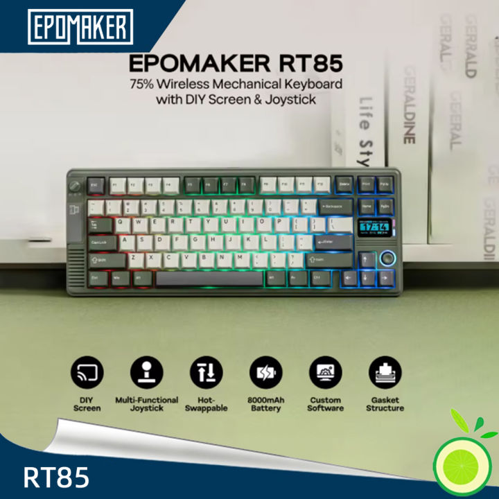 Rt85 Layout EPOMAKER RT85 75% ANSI US Layout Gasket Wired/BT/2.4Ghz Wireless ...