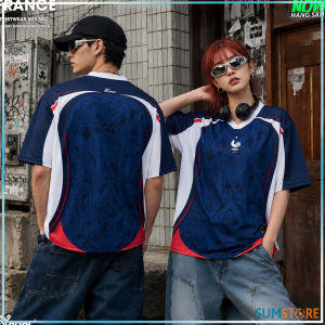 Ao Thun Streetwear Đội Tuyển Pháp WC2026 Thoáng Khí Mát Mẻ