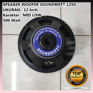 SPEAKER WOOFER KOMPONEN SOUNDRIFFT SD 1250 12in 12inch 500 WATT 12" AUDIO FULL RANGE