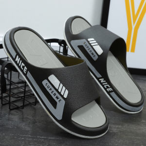 [Free Shipping] MenS Slippers New Thick-Soled Indoor Home Use Bathroom Non-Slip Couple Slippers Outdoor Wear