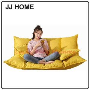 【JJ HOME】Foldable Tatami Sofa Bed / Floor Recliner Chair with 2 Pillows