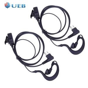 2Pcs 2-Pin Earpiece Headset Mic PTT for Motorola CB Radio CP88 CP040 CP100