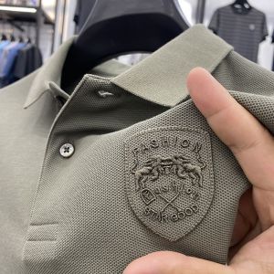 IELGY Summer Explosions Embroidered POLO Shirt Mens Short Sleeve Loose Top