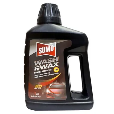 [HCM]Nước rửa xe cao cấp mẫu mới SUMO Wash & Wax 1L