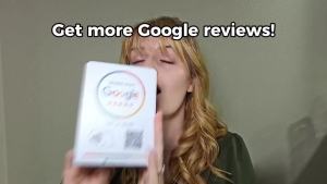 Review Tap Card Stand Boost Online Reviews and Rank with Fast Zappy NFC Tap QR Code Stand Digital Business Card Compatible with iPhone and Android Devices (Small Stand 1 Pack)