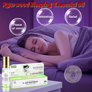 Agarwood Sleeping Essential Oil Soothing Sleep Aid Aromatherapy Lavender Rollon Sleeping Essential Oil Improve Sleep Quality