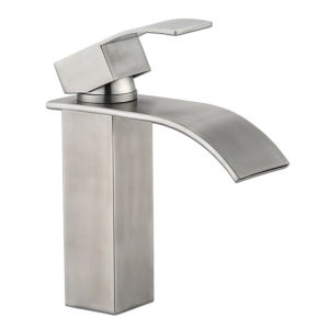 JUNMO 304 Stainless Steel Waterfall Single Hot and Cold Kitchen Faucet