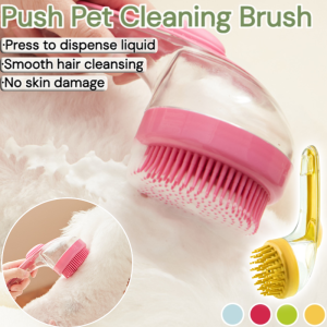 Long Handle Pet Grooming Brush Plastic Pet Grooming Tools Dog Bath Brush New Choice Cat Hair Brush