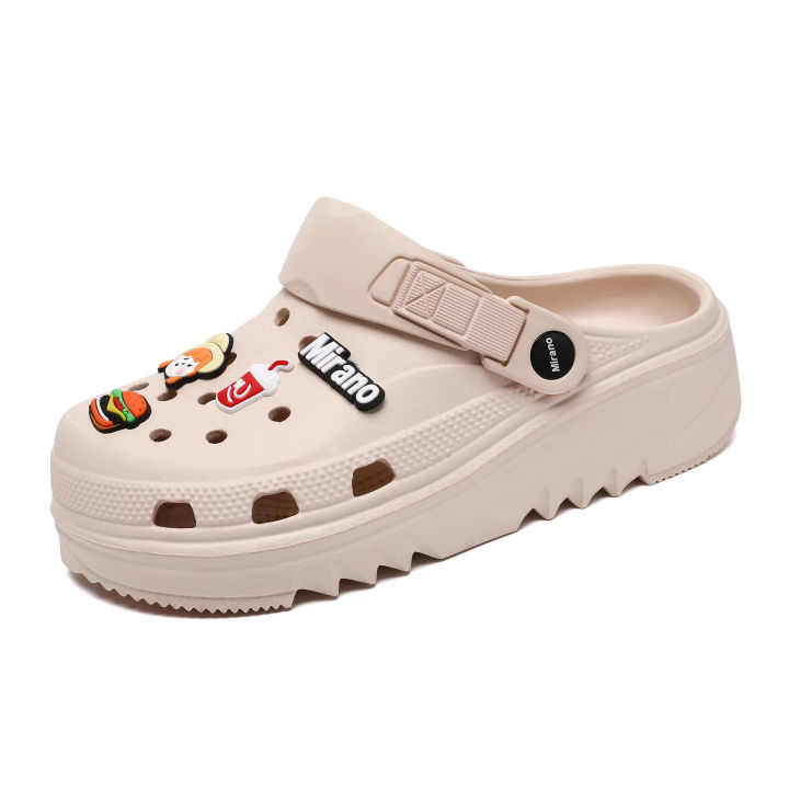 Sandals for Women Korean Beach Mirano Slides Rubber Slippers for