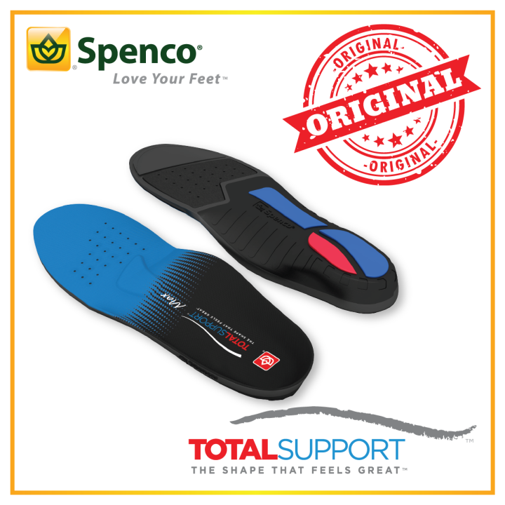 100% Original Spenco Insole Total Support Max Orthotic Arch Spur