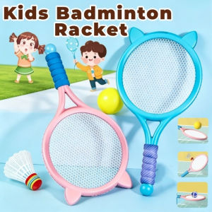 Kids Badminton Racket 2pcs with Balls Tennis Set Tennis Outdoor Party Interactive Sports Toys