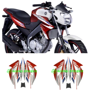 STIKER STRIPING LIS LES BODY MOTOR YAMAHA VIXION TAHUN 2014 WARNA MERAH 1SET STANDAR