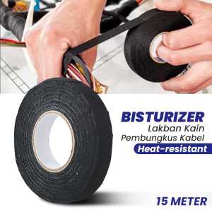 LAKBAN SOLATIP ISOLASI ANTI PANAS LAKBAN KAIN PEMBUNGKUS KABEL TAPE HEAT RESISTANT 15M