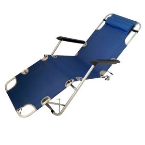 TIDY 178CM Folding Bed 300KG Load-bearing Reclining Chair 2in1 Portable Folding Chair Adjustable Recliner With Pillow