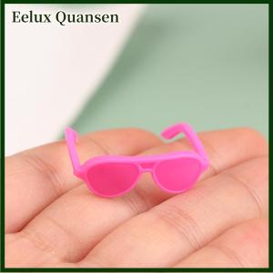 Eelux 20pcs Búp bê kính Dollhouse thu nhỏ colourful Kính Eyewear mát kính Búp bê trang trí nội thất phụ kiện đồ chơi