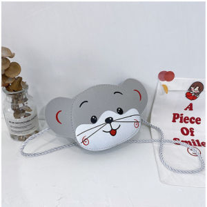 Mini Crossbody Bag for Children Cute Cartoon Animal Baby Girls Shoulder Bags PU Leather Kids Small Coin Purse Handbags Wallet