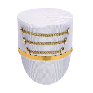 GENENIC Mũ-khẩu pháo Mũ đội nhạc Dải trang trí vàng Buổi biểu diễn cosplay Mũ của Sư phụ Đội trưởng Tiệc hóa trang Tiệc theo chủ đề Mũ lưỡi trai lính Halloween