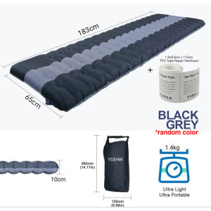 Foot Step Air Mattress Built-in Inflatable Pump 10cm Height Thickened Waterproof Outdoor Camping Moisture Proof Bed