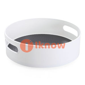 I know 360 Rotating Tray Kitchen Storage Rotating Seasoning Storage Box Kitchen Plastic Storage Shelf