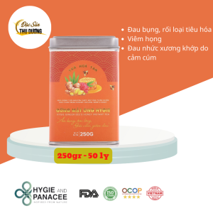 Trà Gừng Mật Ong Hygie - Hỗ trợ giảm đau bụng rối loạn tiêu hóa viêm họng đau nhức xương khớp