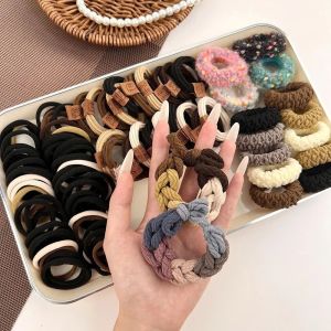 Set 136 Dây Thun Cột Tóc Nhiều Mẫu Dễ Phối Đồ Chun Buộc Tóc Nữ Co Giãn Tạo Kiểu Tóc Đuôi Ngựa