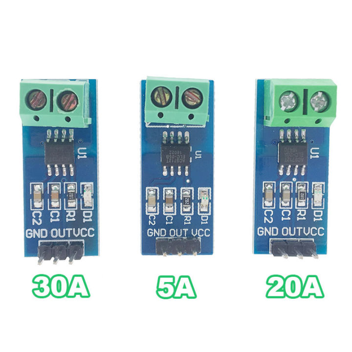 5A 20A 30A Hall Current Sensor Module ACS712 Model For Arduino AC DC ...