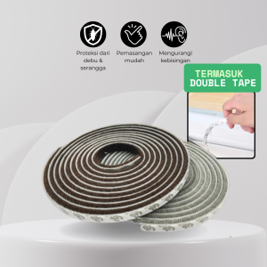Penutup Sela Pintu Bawah Lis Strip Pintu Door Noise Insulation Dusting Tape