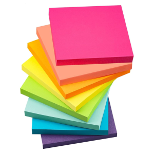 8 Pcs Colorful Note Pad Adhesive Stickier Note Aesthetic Memo Pad Simple Stickier Notes School Office Supplies