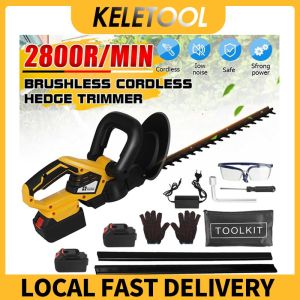 388v Cordless Trimmer Hedge Trimmer Garden Flower Tree Branch Electric Pruning Machine Double-edged Fence Scissors