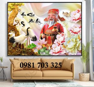 Tranh gạch 3d tài lộc đẹp