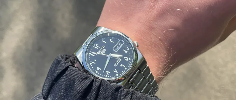 チャレンジャーSEIKO snk063j5 Creationwatches] Seiko 5 SNK063J5 Automatic Japan Made Black