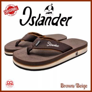 Islander Brown/Beige Mens Non-slip rubber soles colored Slippers 100% Authentic and Original (Makapal)