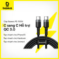 Cáp Sạc Nhanh BASEUS PD 100W Sạc Nhanh 4.0 Type C to Type C Dành Cho MacBook Pro iPad Xiaomi 9 8 Samsung HUAWEI. 