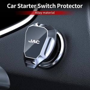 secr Styling Interior Engine Start Button Ring Guard Ignition Switch Decorative Sticker Cover Suitable for JAC Refine J3 J4 J7 JS3 JS 8N6Y2