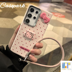 Casepark S24ปลอกสำหรับ Samsung หนัง S23FE มาก A12 A13 A11มาก A14 A15 A22 A32 A52 A72 A33พิเศษ A16 A53 A03 A04 A20 A73 A34 A24 4G 5G A35การ์ตูน DIY เคสสไตล์ย้อนยุคเรียบง่ายสีสันแมวลูกแมวน่ารัก