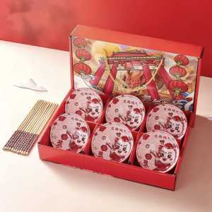 Set Mangkuk Sumpit Ceramic Hampers Imlek / Souvenir Mangkuk Chinese