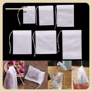[COD] 100Pcs Non-woven Empty Teabags String Heat Seal Filter Paper Herb Tea Bags