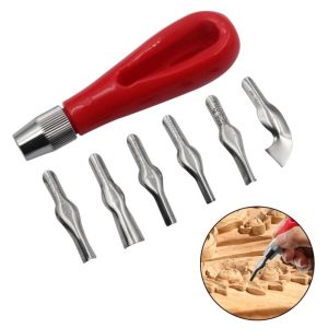 CHARRISSA Ergonomic Art Print Engraving Tools Printmaking Stamp Maker Carving Cutter Tools Creative Professional Rubber Block Stamp Kit School Use