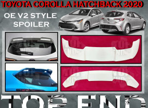 TOYOTA COROLLA HATCHBACK 2018-2020 OE V2 SPOILER ROOF WING SPOILER TOP SPOILER ROOF SPOILER COROLLA HATCHBACK BODYKIT