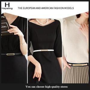 Hayating Designer New Leather Belt Womens Fashion Ink Green Decoration With Skirt Black Workwear Pants With Belt Thin