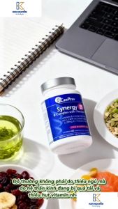 CanPrev Synergy B Vitamin B Complex Kết Hợp L-Theanine Hỗ Trợ Chuyển Hóa Năng Lượng Giảm Căng Thẳng - - Hỗ trợ chuyển hóa carbohydrate chất béo và protein thành năng lượng. - Giúp duy trì quá trình sản sinh năng lượng cho các hoạt động hằng ngày.