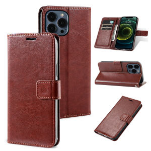Wallet Case Leather Case Book Folding Flip Case with Kickstand Credit Card Slot Magnetic Compatible for iPhone