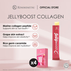 Kinohimitsu JellyBoost Collagen Inner Beauty Dietary Supplement Jelly 15g - Hydration Firm & Bouncy