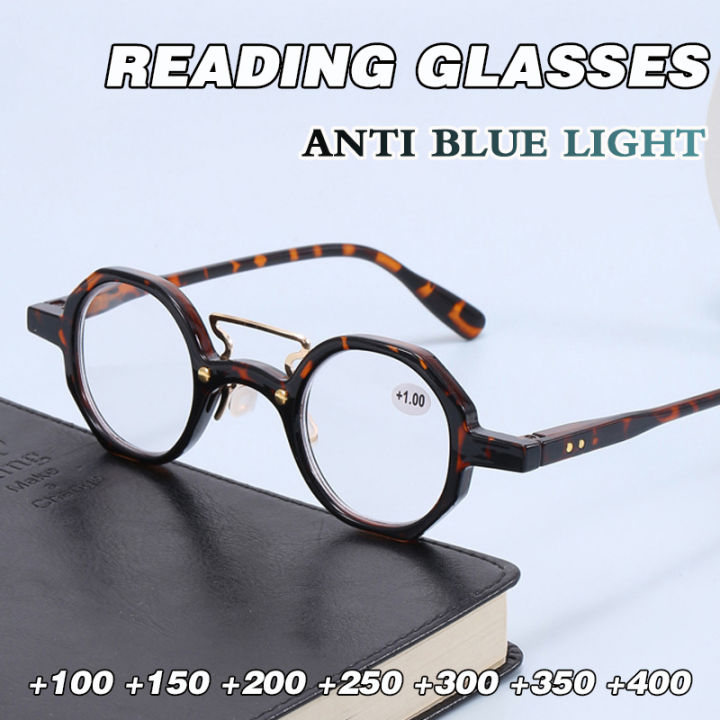 At5 Retro Leopard Print Reading Glasses For Men High Definition Hyperopia Glasses For Women 3767