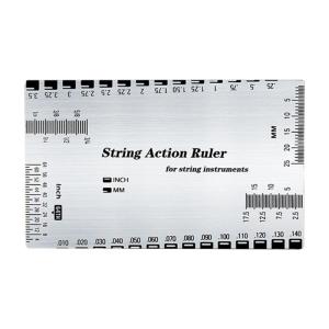 Guitar String Height Ruler String Action Gauge Ruler Guitar Repairing Tool for Guitar Ukulele Bass Banjos Mandolin