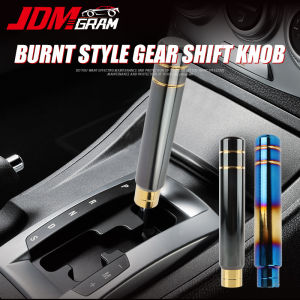 JDMGRAM Stainless Steel Car Gear Shift Knob Automatic 9/13/18cm Universal Manual Shifter  Lever Stick Speed Switch Parking Auto Accessories